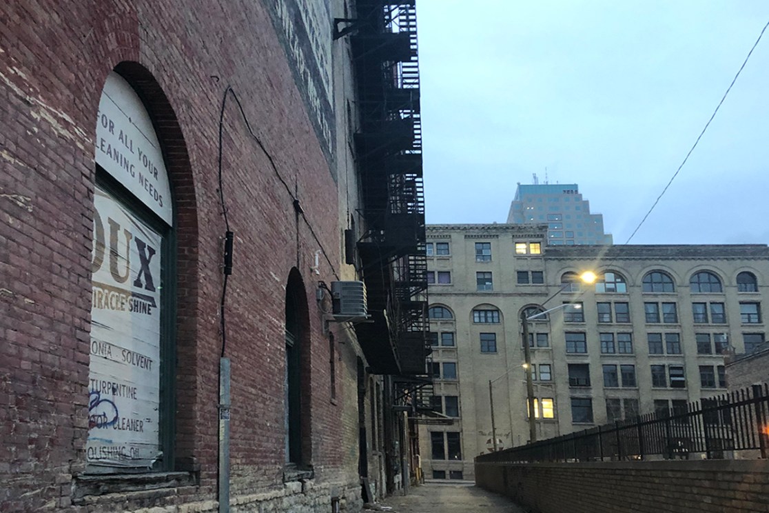 Tenement Alley location before retrofit builds and dressing | Photo M. Wihak