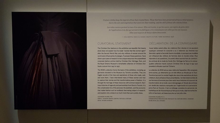 Christian Dior Exhibit