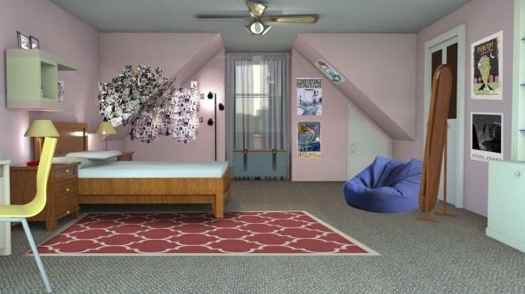 Sketchup Model- Ma's Room