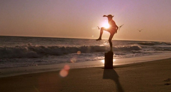 Allusion | The Karate Kid (1984) -- alluded to by Hercules (1997)