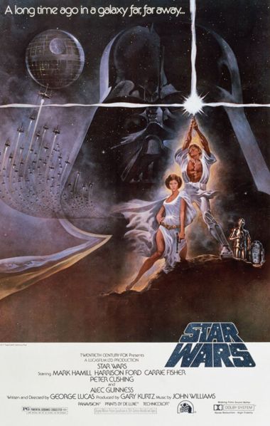 Star Wars A New Hope Movie Poster / movie poster design / movie poster artist
