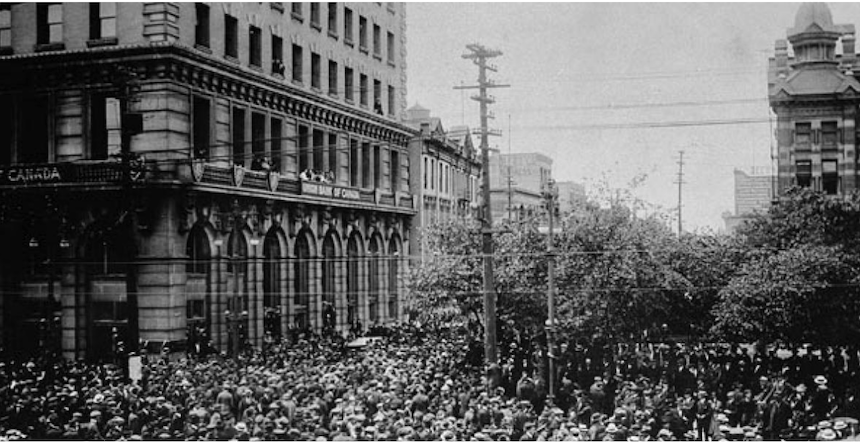 Winnipeg General Strike Archival Shot