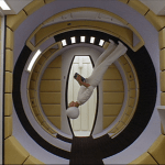 2001: A Space Odyssey | Yellow padded circular room on spaceship | Production Design Porn | Director Stanley Kubrick