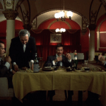 Mean Streets (1973) | Martin Scorsese production design | Martin Scorsese Films | Dinner scene at restaurant with red walls