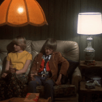 Alice Doesn't Live Here Anymore (1974) | Martin Scorsese production design | Martin Scorsese Films | Ellen Burstyn's son sits beside blonde girl, Jodie Foster on couch