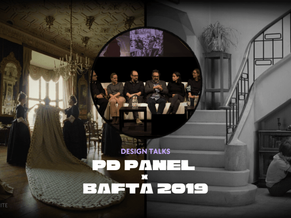 Production designers Nathan Crowley, John Myhre, Fiona Crombie, and Eugenio Caballero at the 2019 BAFTA Production Design Panel