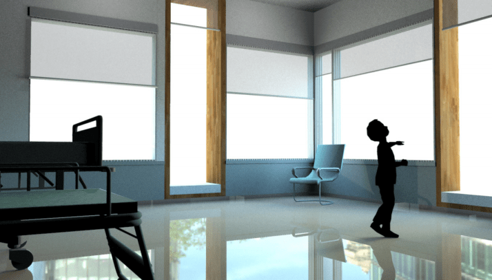 Sketchup model- hospital room