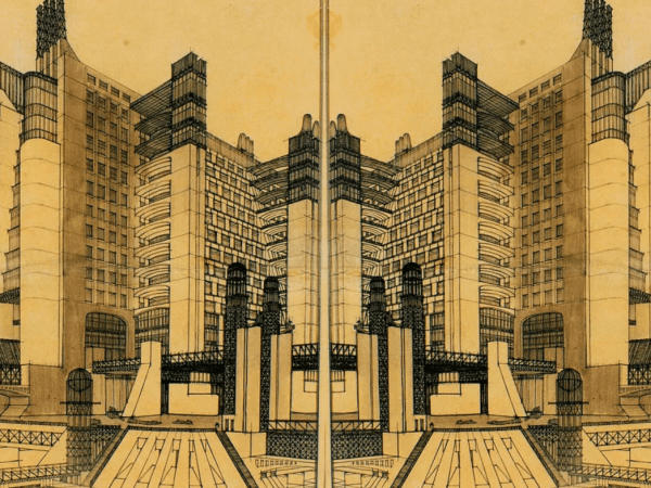 Italian Futurism architectural drawings